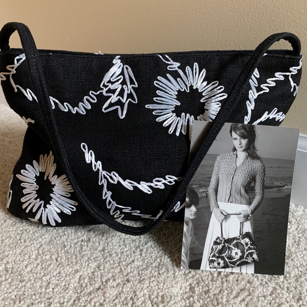 Desmo embroidered handbag from Italy.
